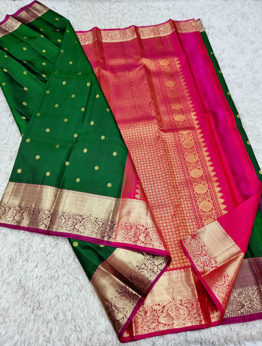 Anya | Kanchipuram Handwoven  Silk Saree