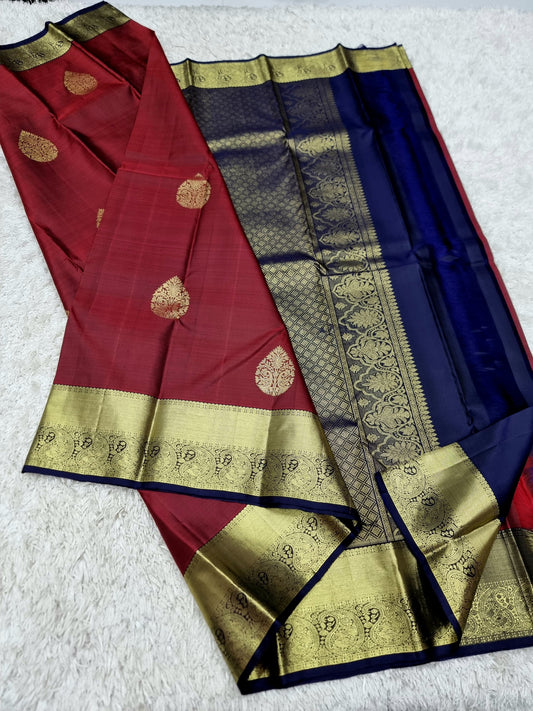 Amara | Kanchipuram Handwoven  Silk Saree