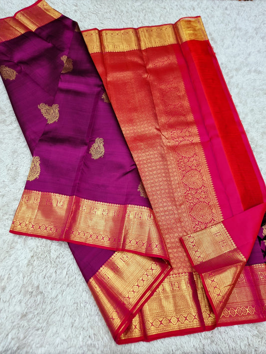 Barkha | Kanchipuram Handwoven  Silk Saree