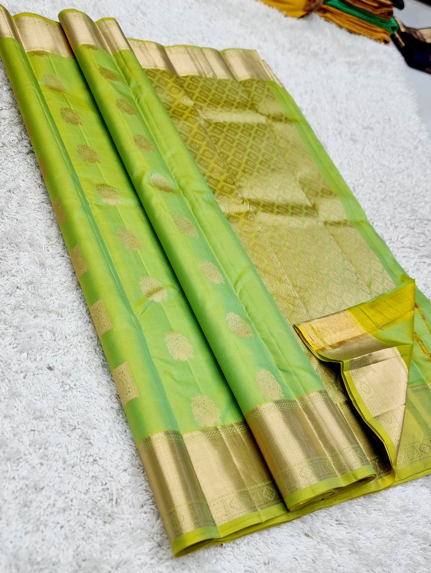 Brinda | Kanchipuram Pure Silk Green Saree