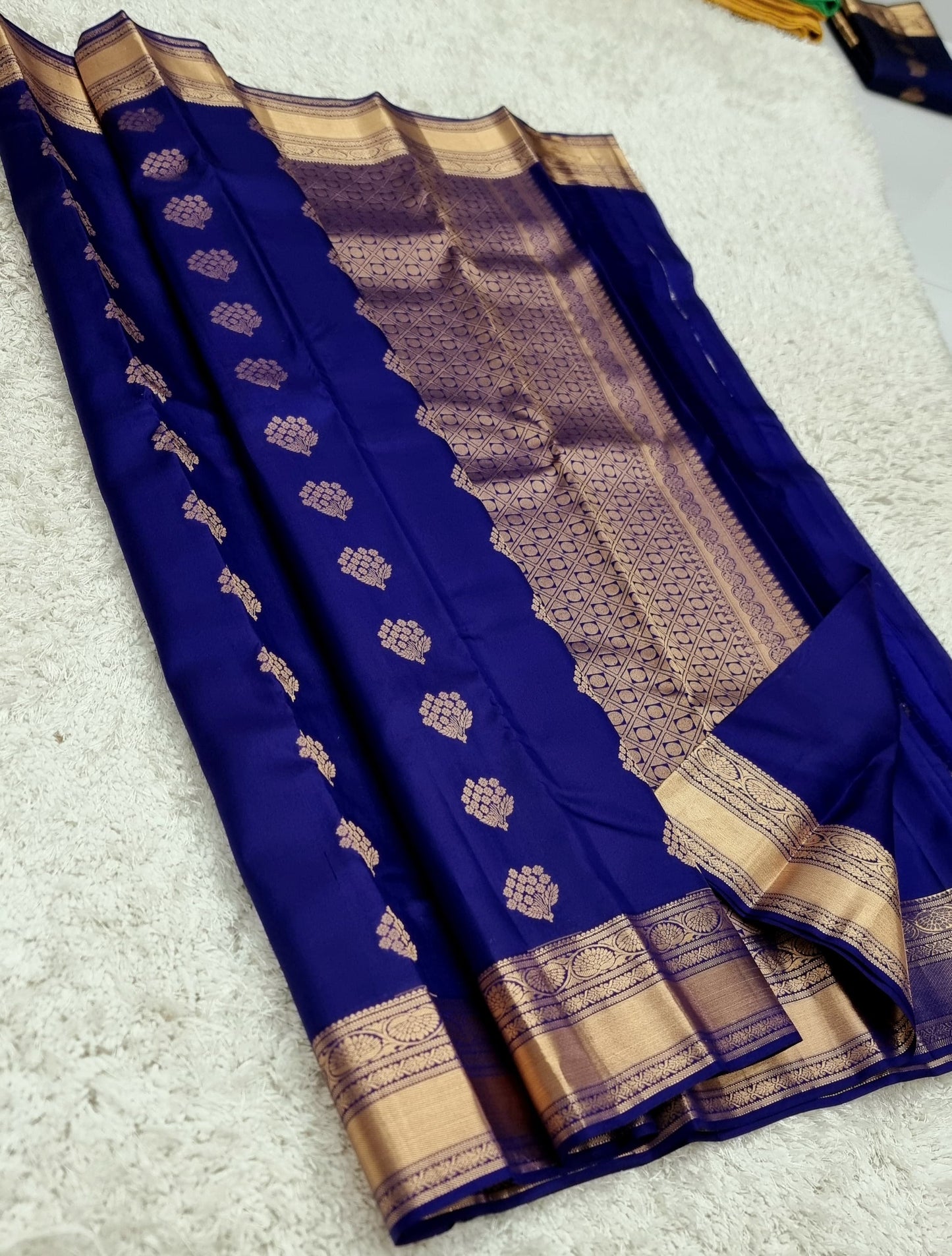 Damini | Kanchipuram Pure Silk Blue Saree