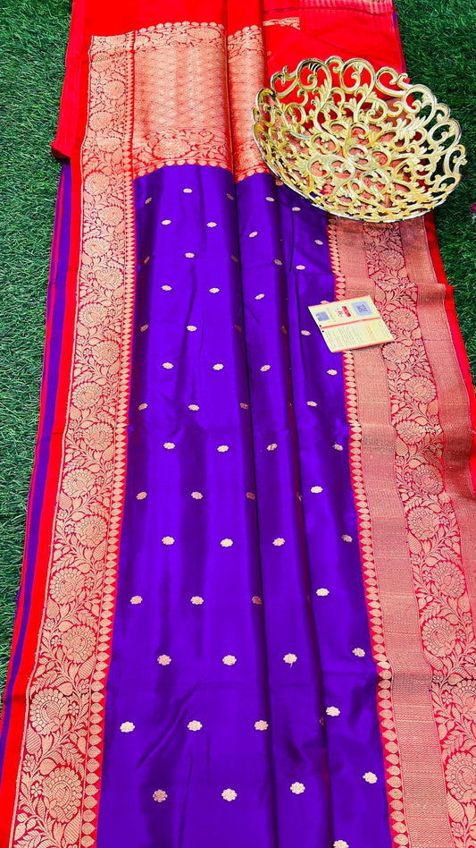 Vrinda | Handloom Banarasi Pure Katan Silk