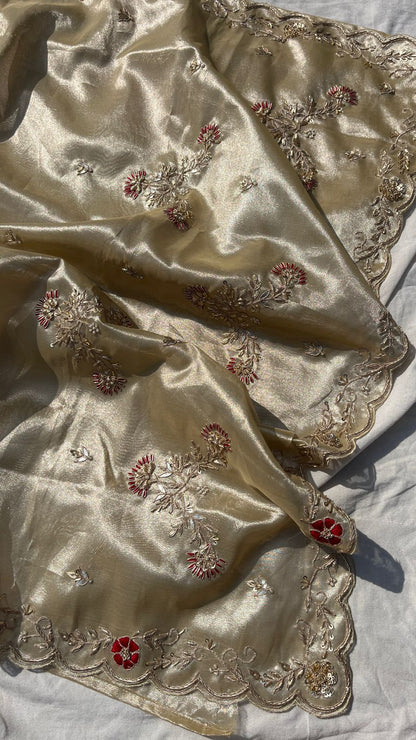 Madhubala |  Handloom Banarasi Pure Kora Silk Saree