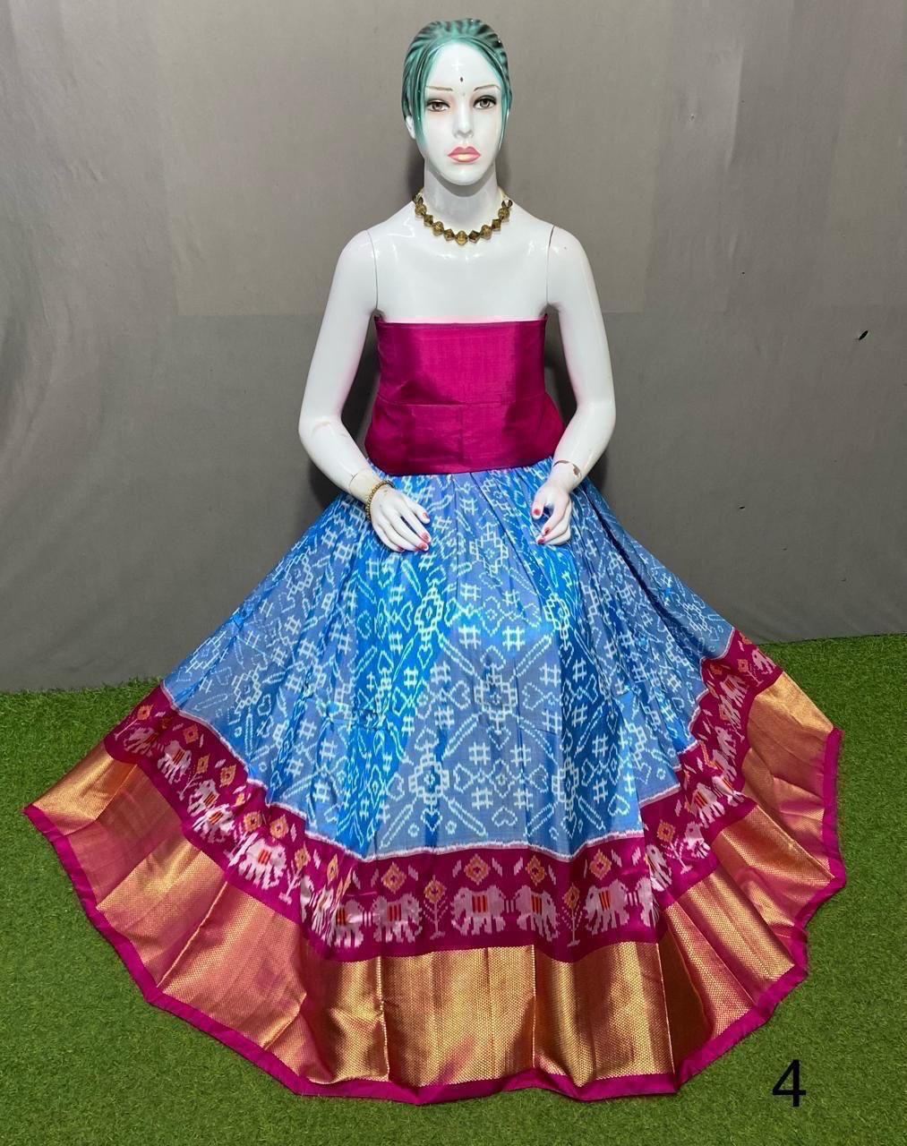 Rajashri | Ikat silk lehenga