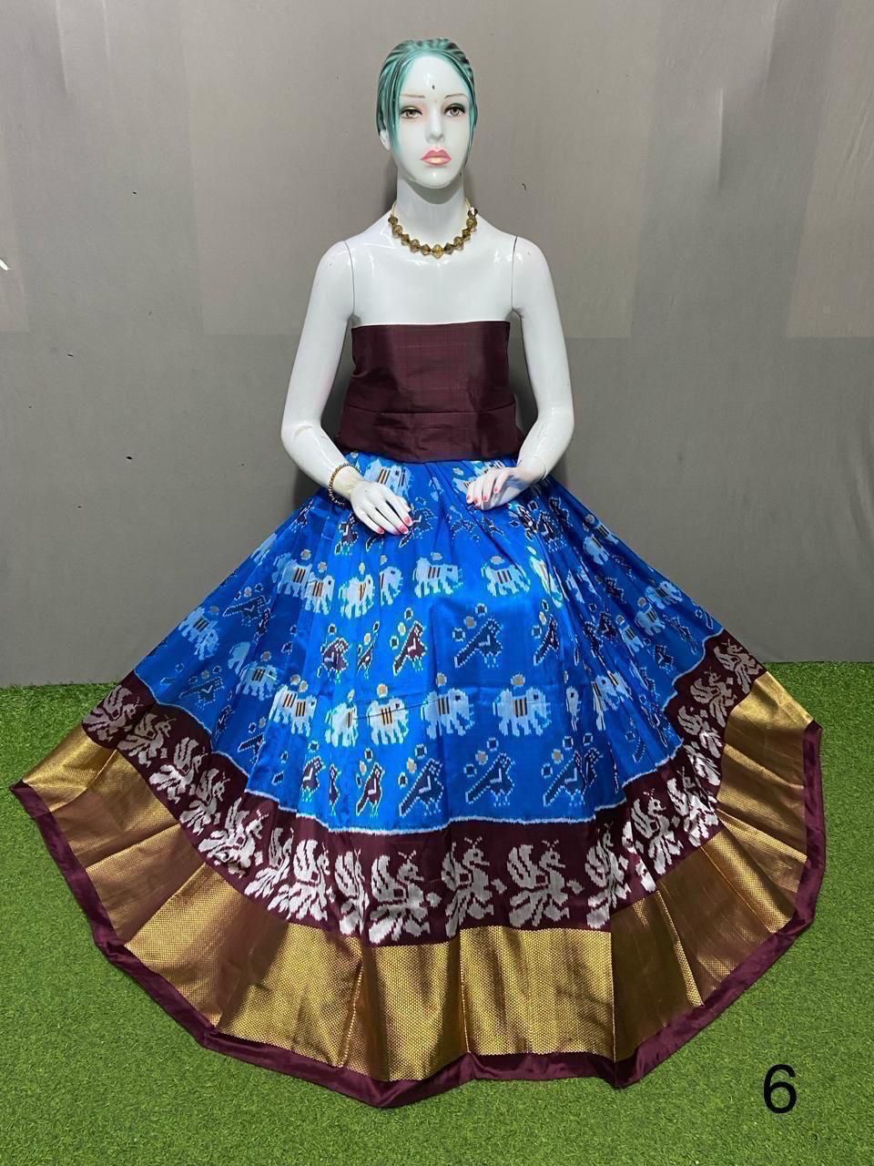 Ikya | Ikat silk lehenga