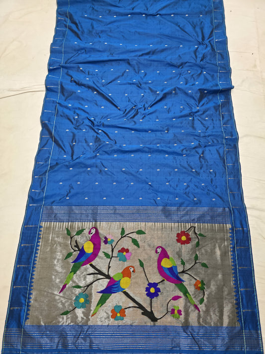 Panyati | Single Muniya Paithani Silk Saree