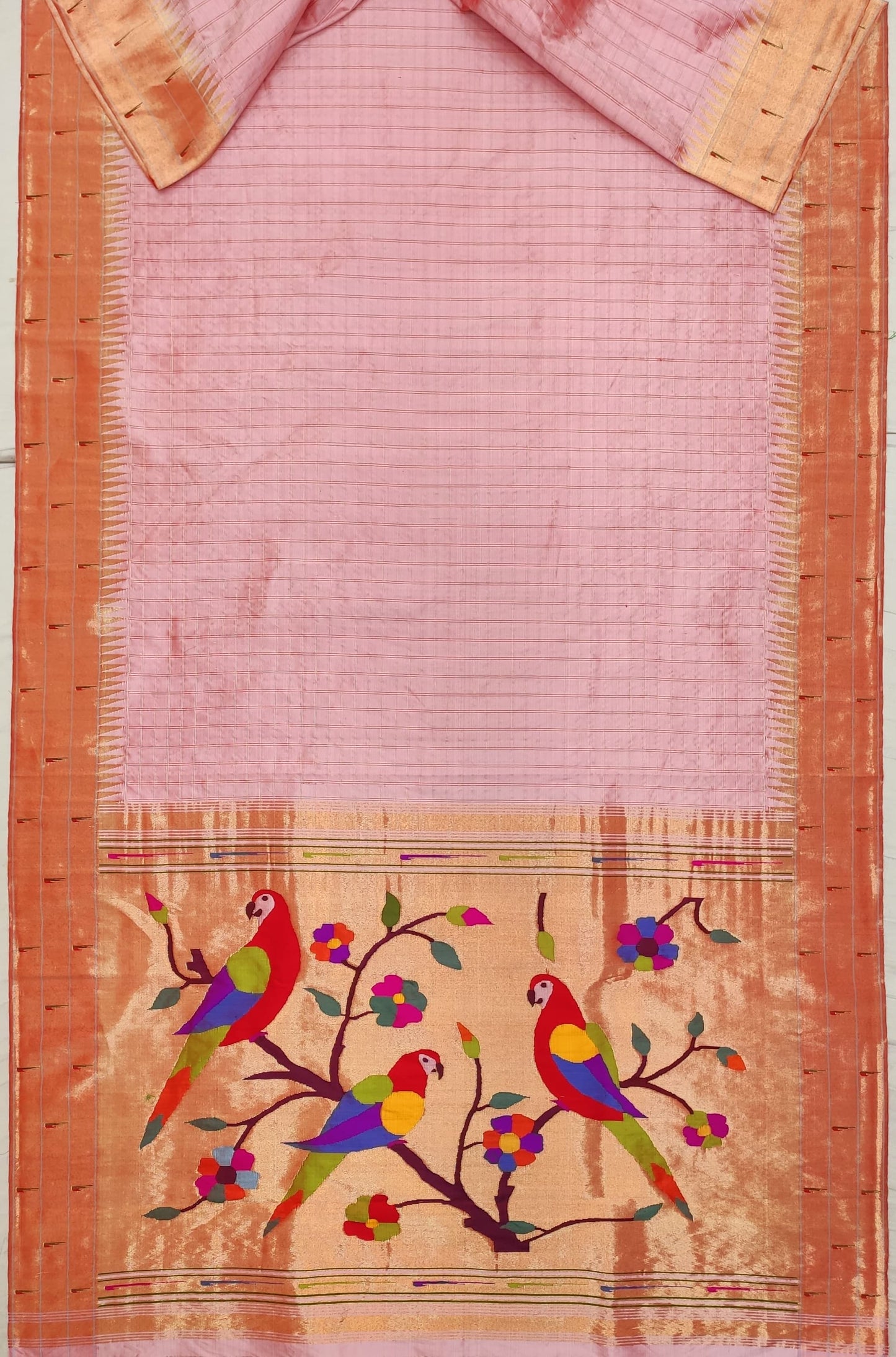 Padminya | Triple Muniya Paithani Silk Saree