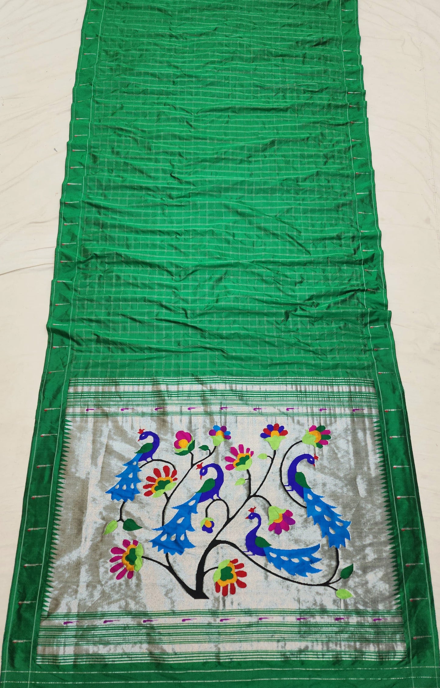 Panyathi | Single Muniya Paithani Silk Saree