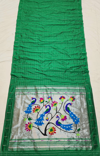 Panyathi | Single Muniya Paithani Silk Saree