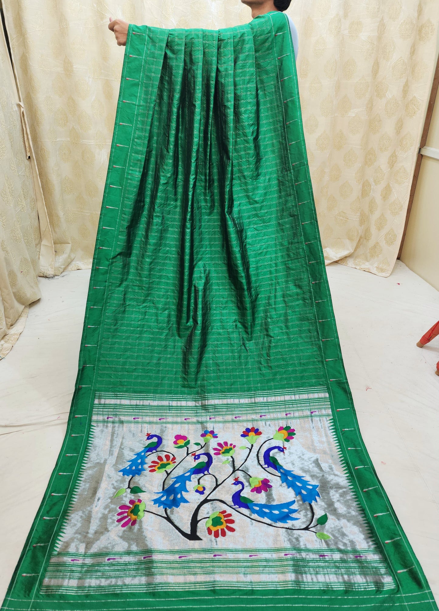 Panyathi | Single Muniya Paithani Silk Saree