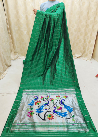 Panyathi | Single Muniya Paithani Silk Saree