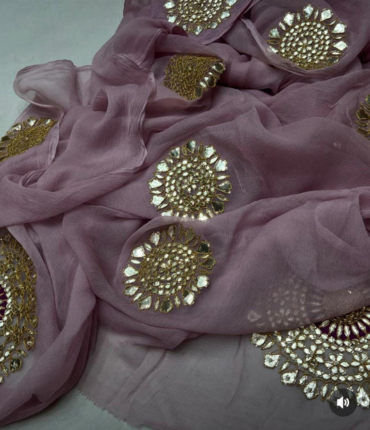 Avesha | gota patti work on saree