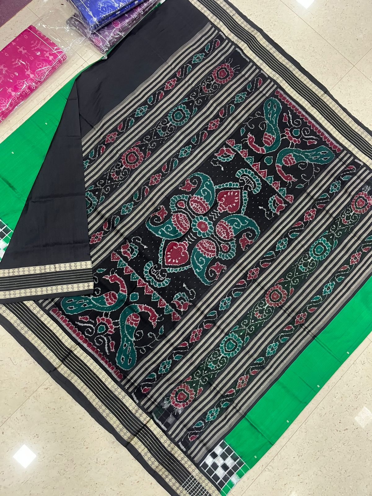 Sambalpuri pasapalli border saree