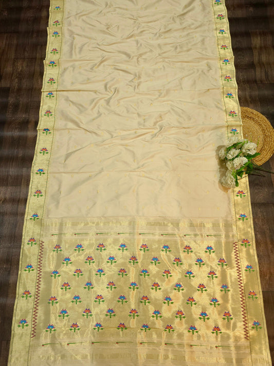 Mahabali | pure silk tissue paithani
