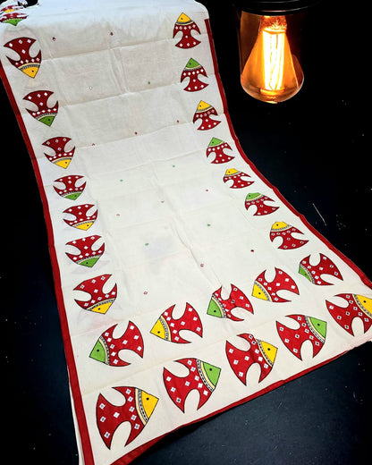 Meen | Kota Applique Saree