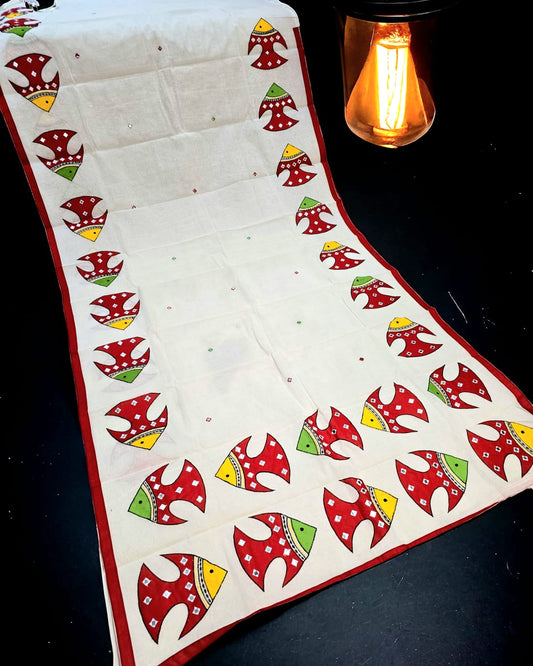 Meen | Kota Applique Saree