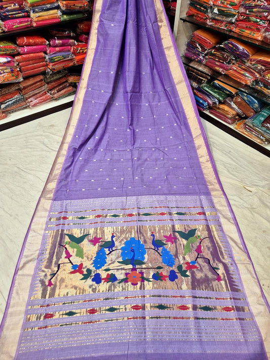 Daksha | Cotton Handloom Paithani Saree