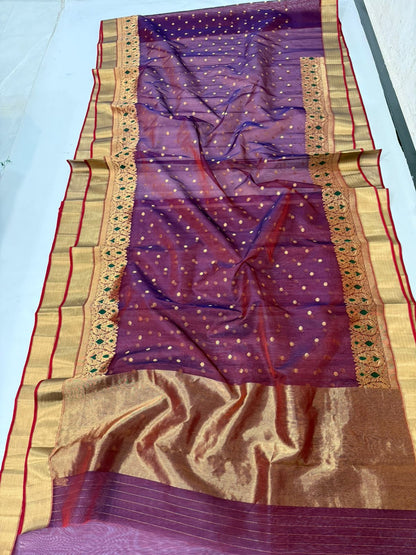 Chandrahasi  | Katan Silk Chanderi Saree