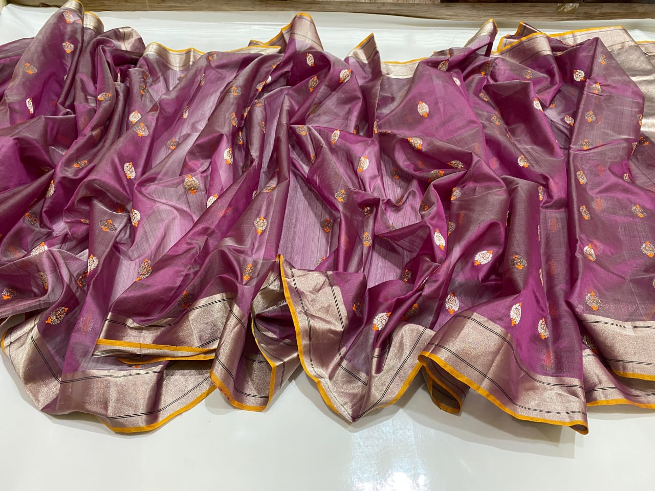 Chandarani  | Katan Silk Chanderi Saree