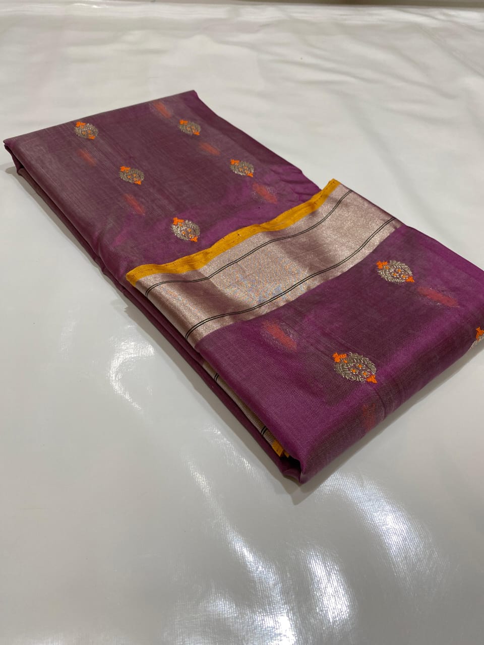 Chandarani  | Katan Silk Chanderi Saree