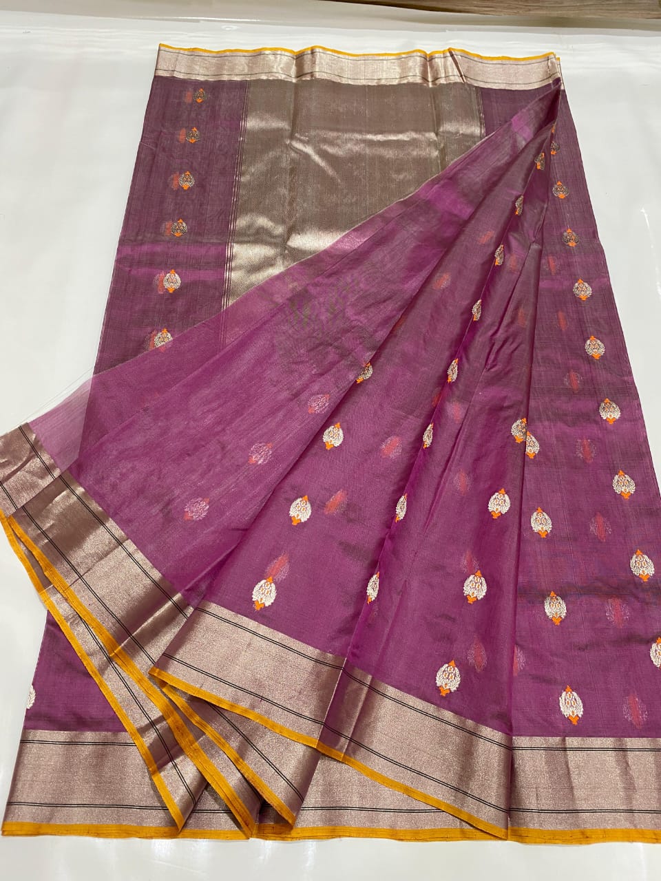 Chandarani  | Katan Silk Chanderi Saree