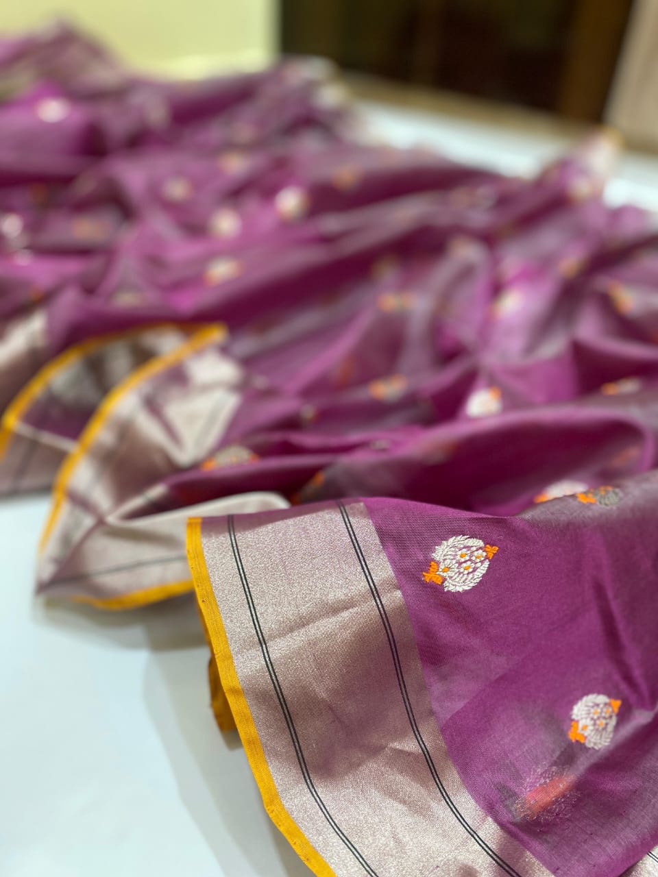 Chandarani  | Katan Silk Chanderi Saree