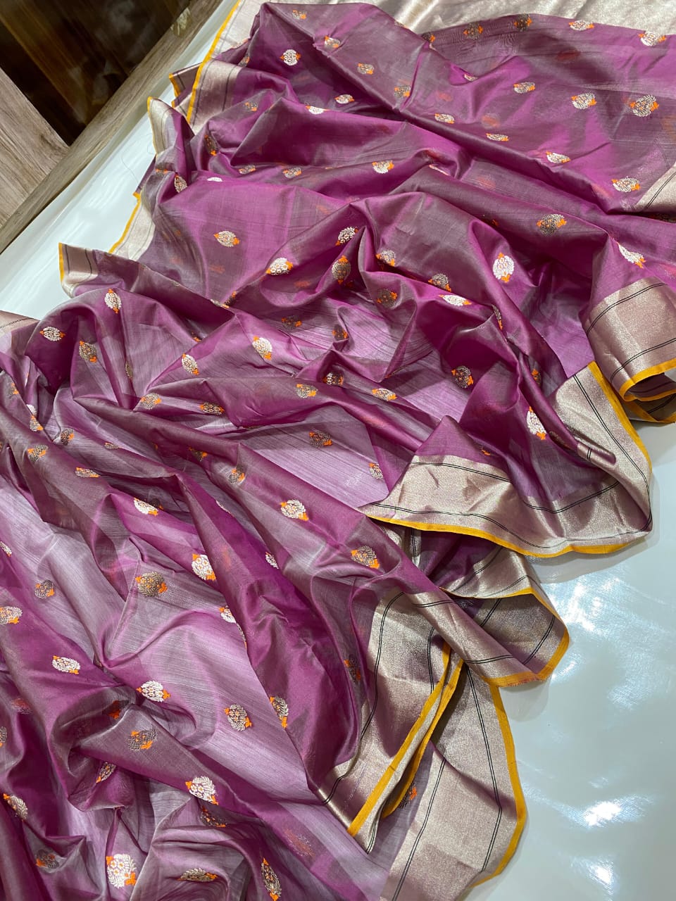 Chandarani  | Katan Silk Chanderi Saree