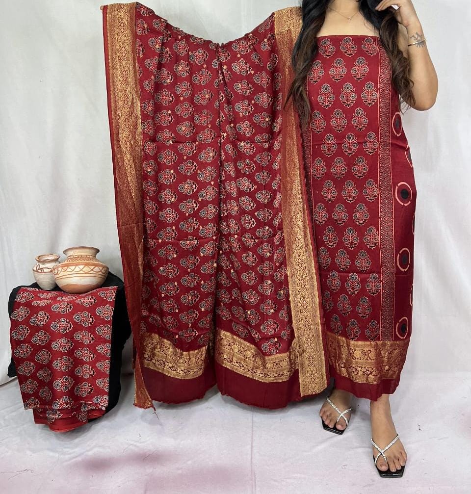 Abhishek | Ajrakh fabric set