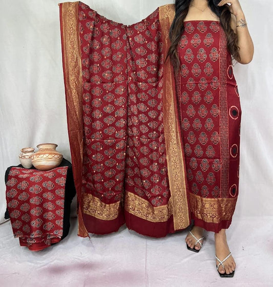 Abhishek | Ajrakh fabric set