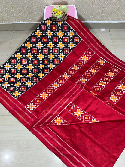 Trisha | Pure silk Telia Rumal Sarees