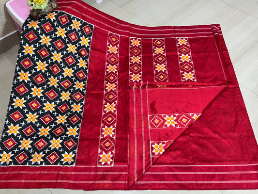 Trisha | Pure silk Telia Rumal Sarees