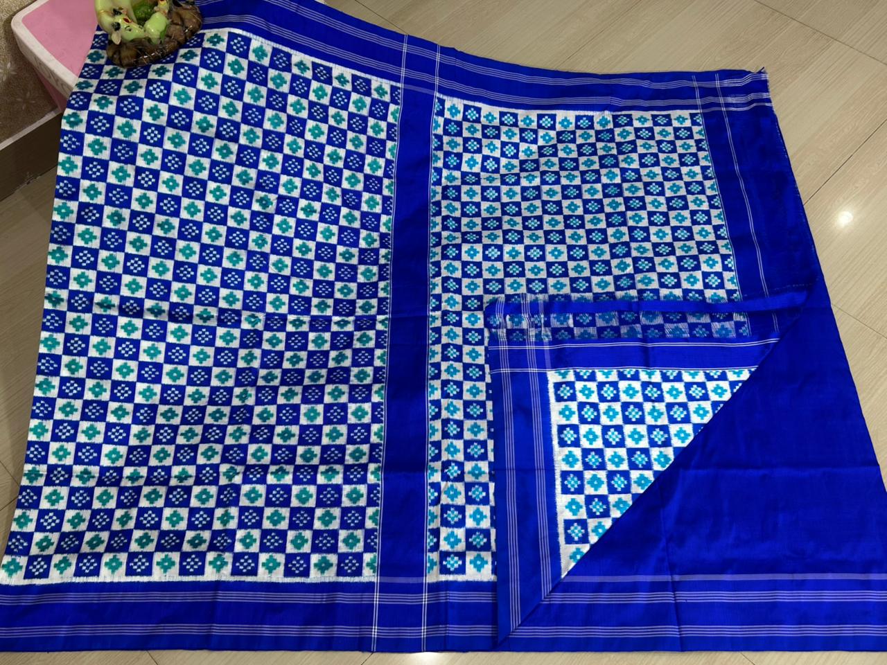 Tridib | Pure silk Telia Rumal Saree