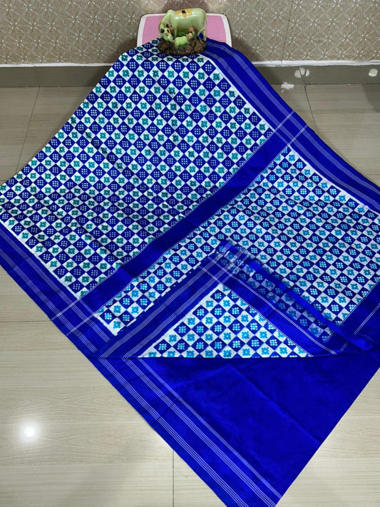 Tridib | Pure silk Telia Rumal Saree