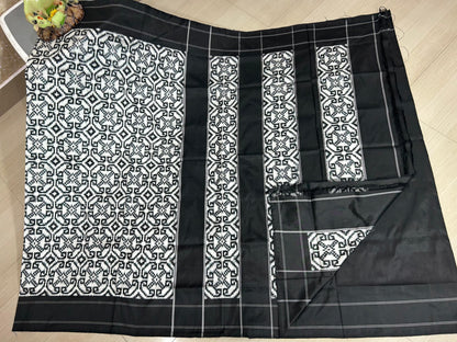 Trishek | Pure silk Telia Rumal Saree