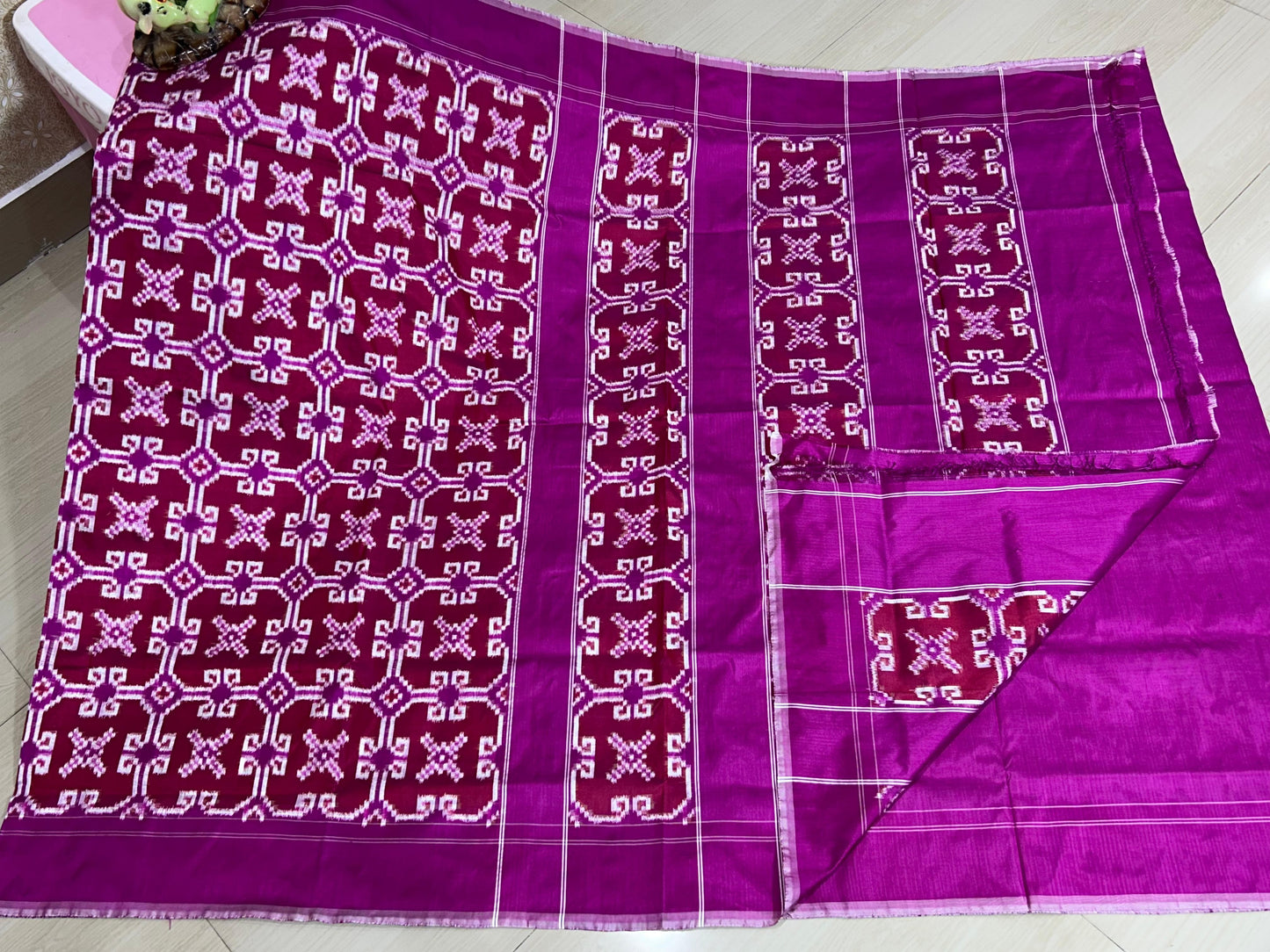Trishanku | Pure silk Telia Rumal Saree