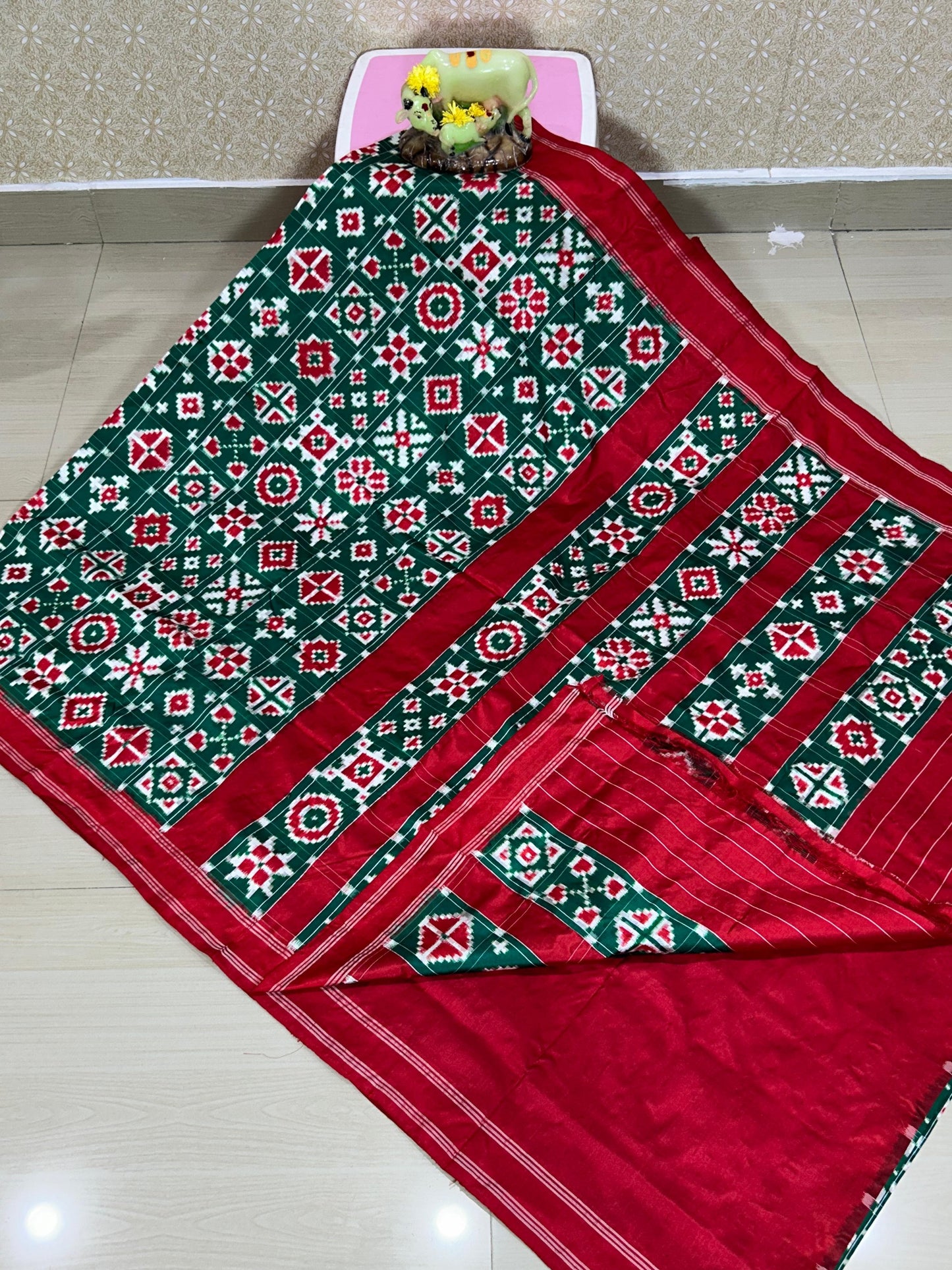 Trishank | Pure silk Telia Rumal Saree