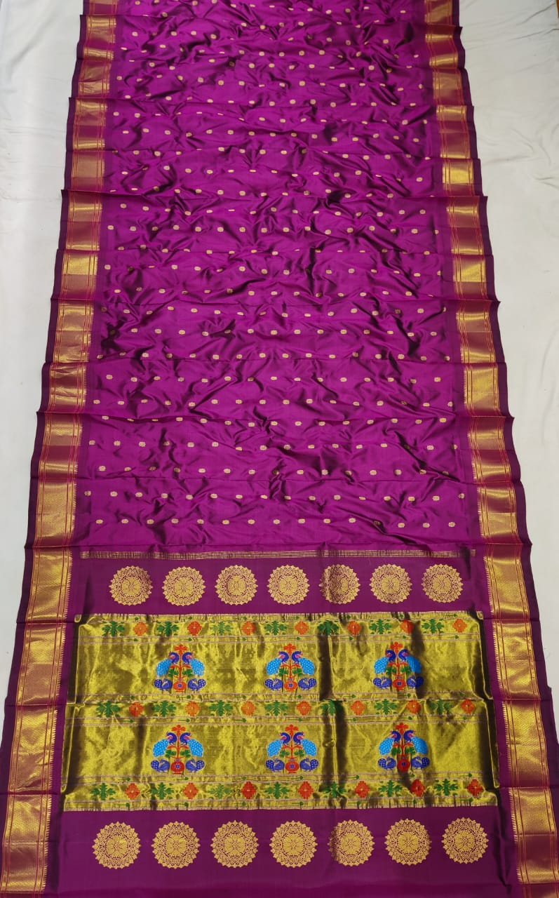 Nitara | Pure silk kalanjali paithani