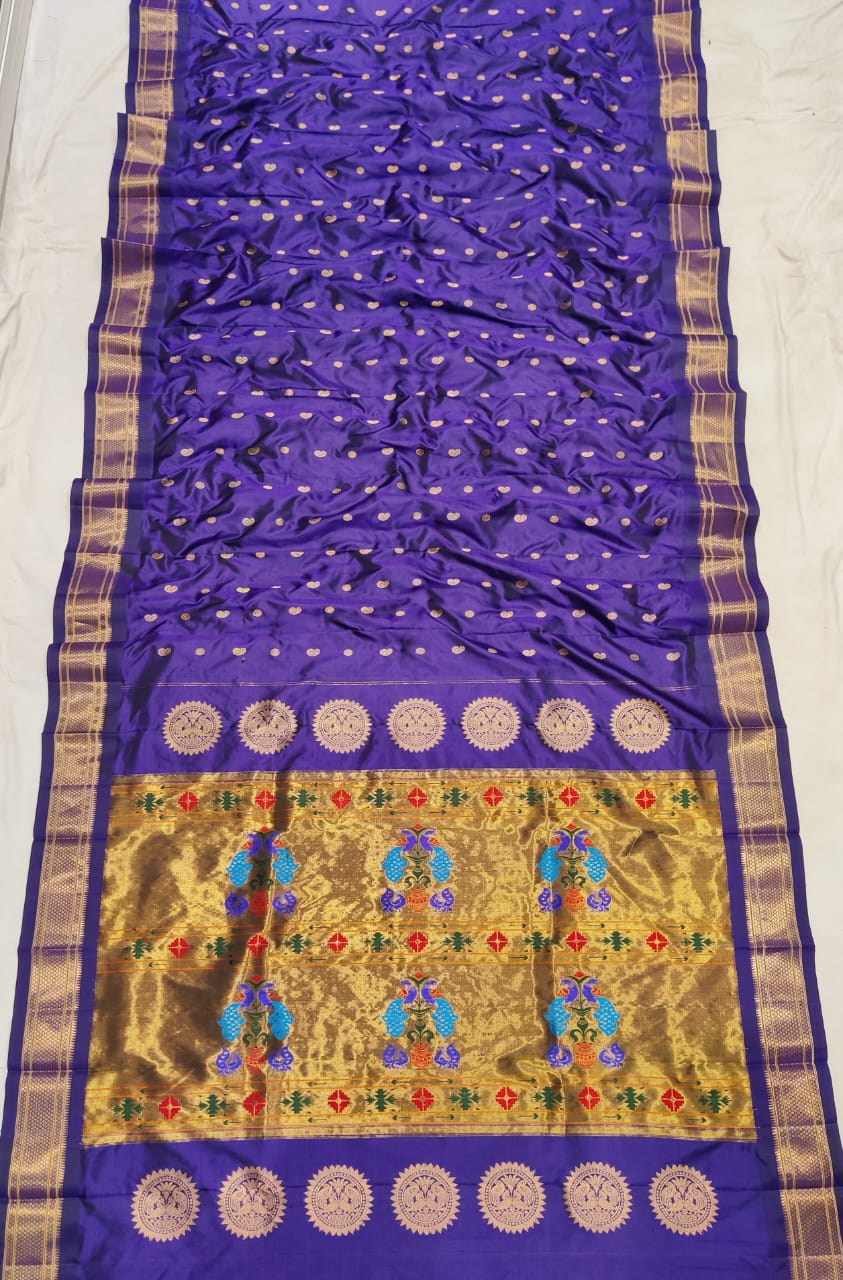 Nitara | Pure silk kalanjali paithani