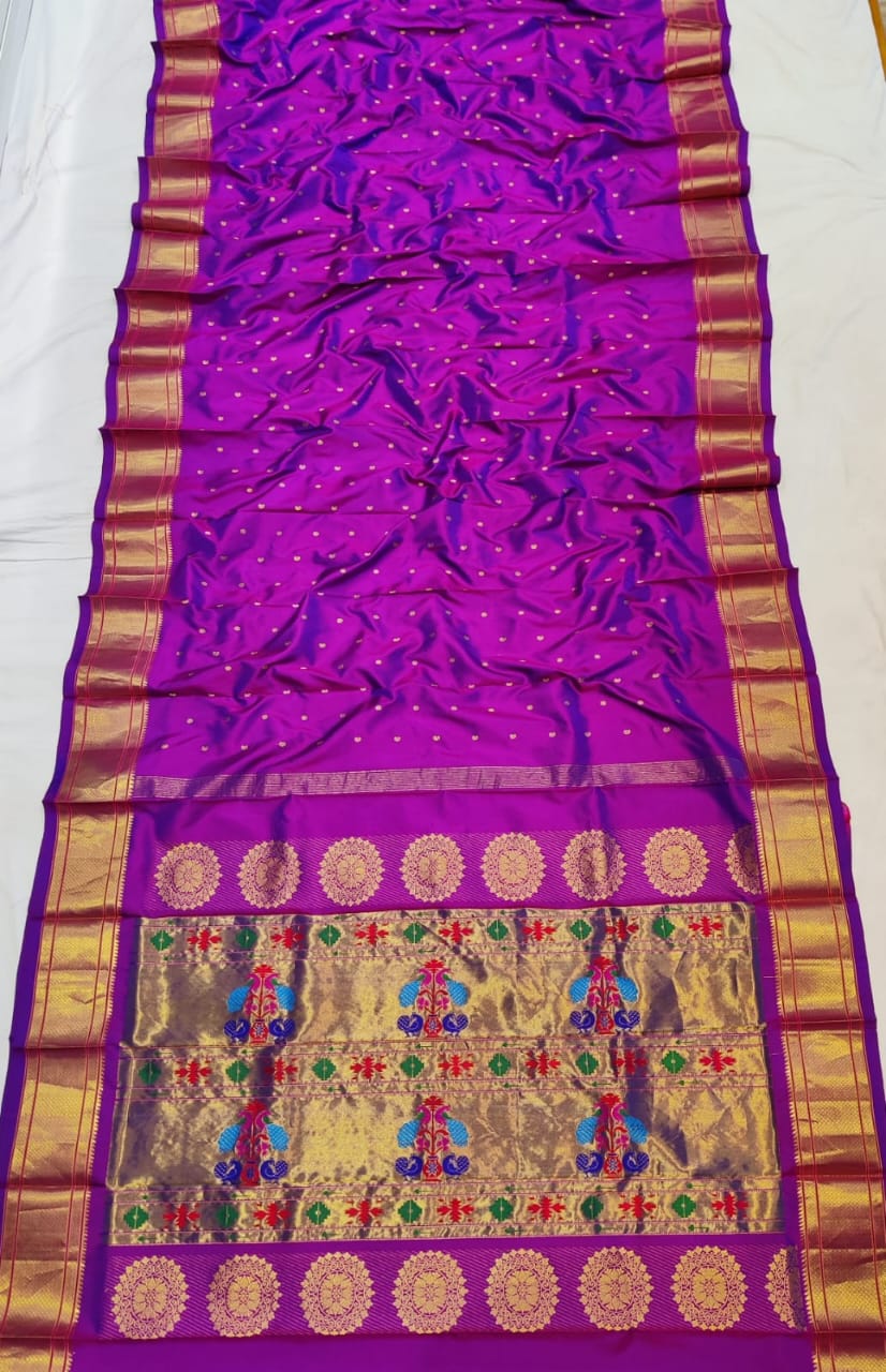 Nitara | Pure silk kalanjali paithani