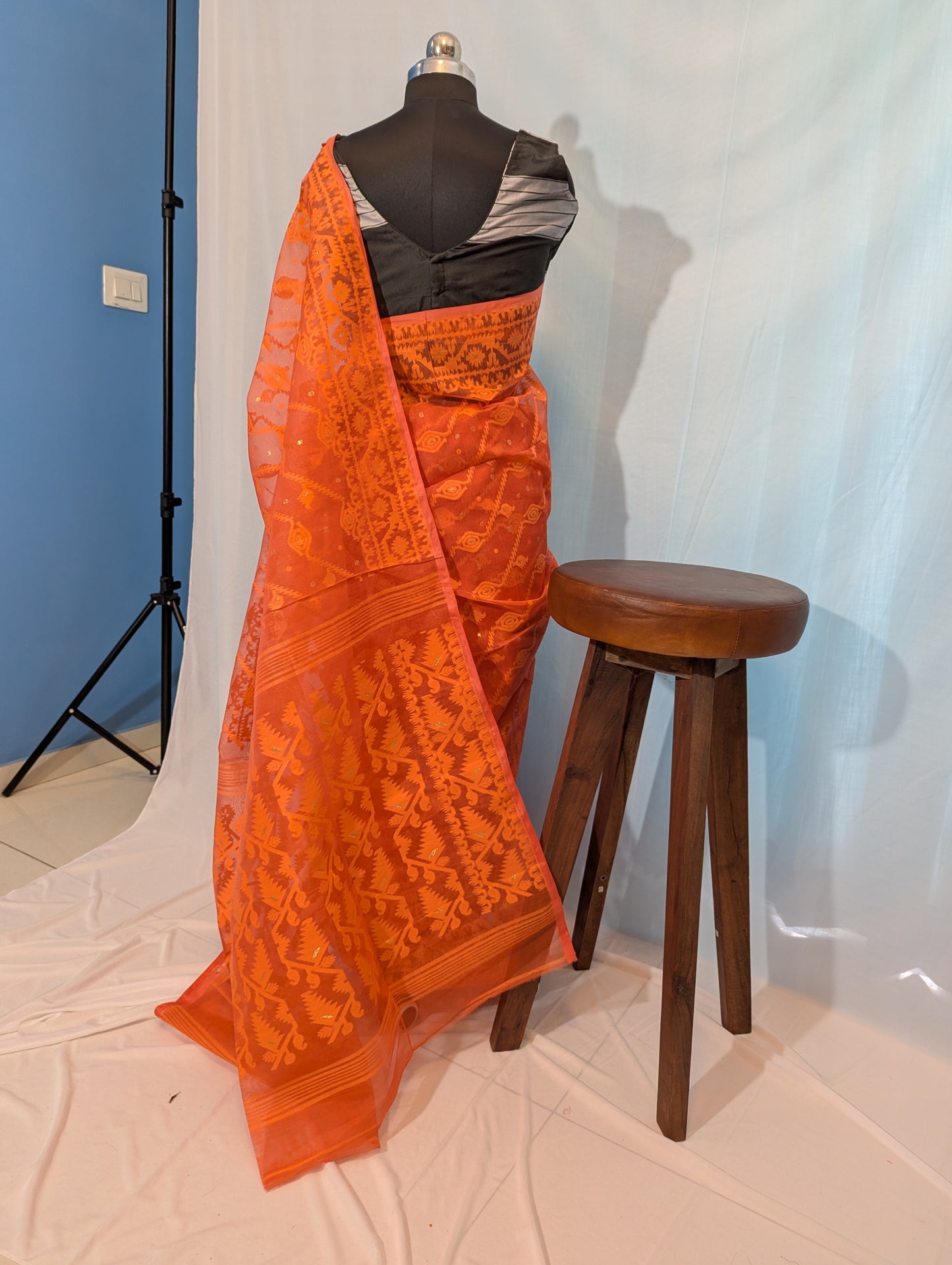 Ashley| Cotton silk dhakai saree
