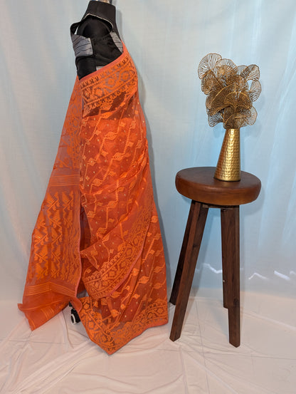 Ashley| Cotton silk dhakai saree