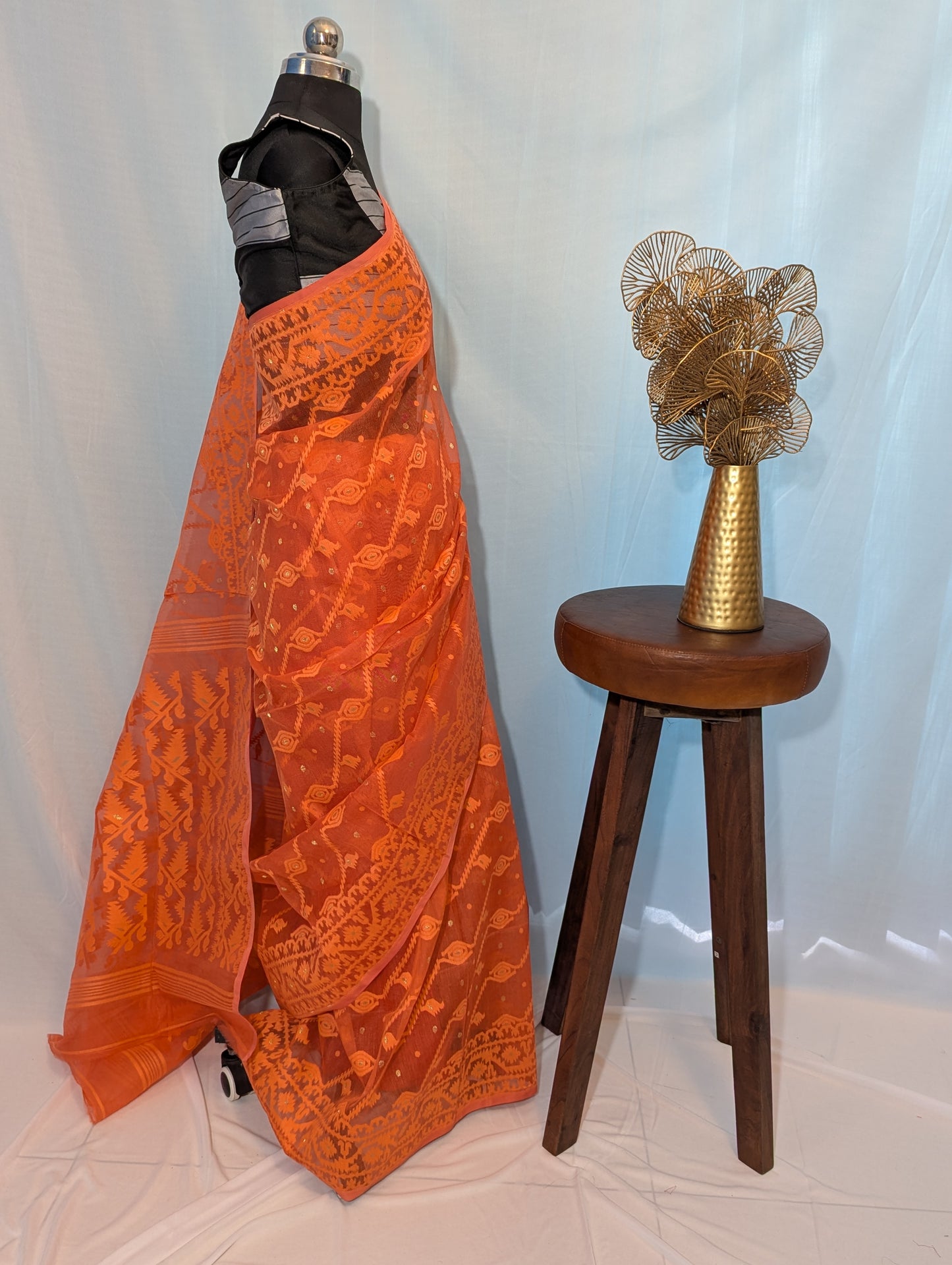 Ashley| Cotton silk dhakai saree