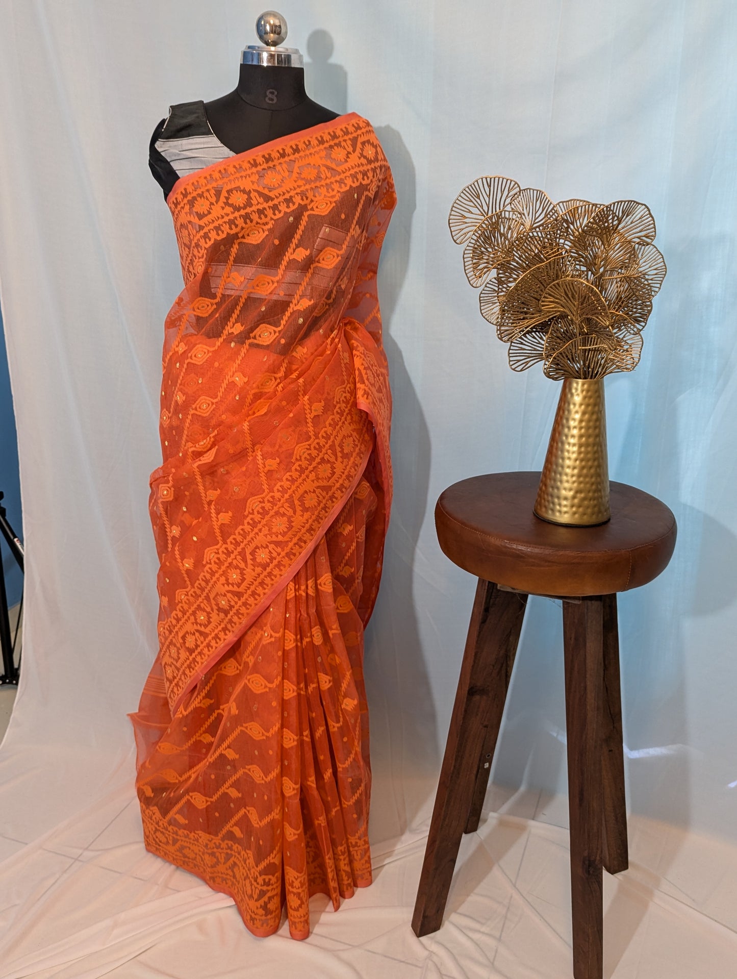 Ashley| Cotton silk dhakai saree
