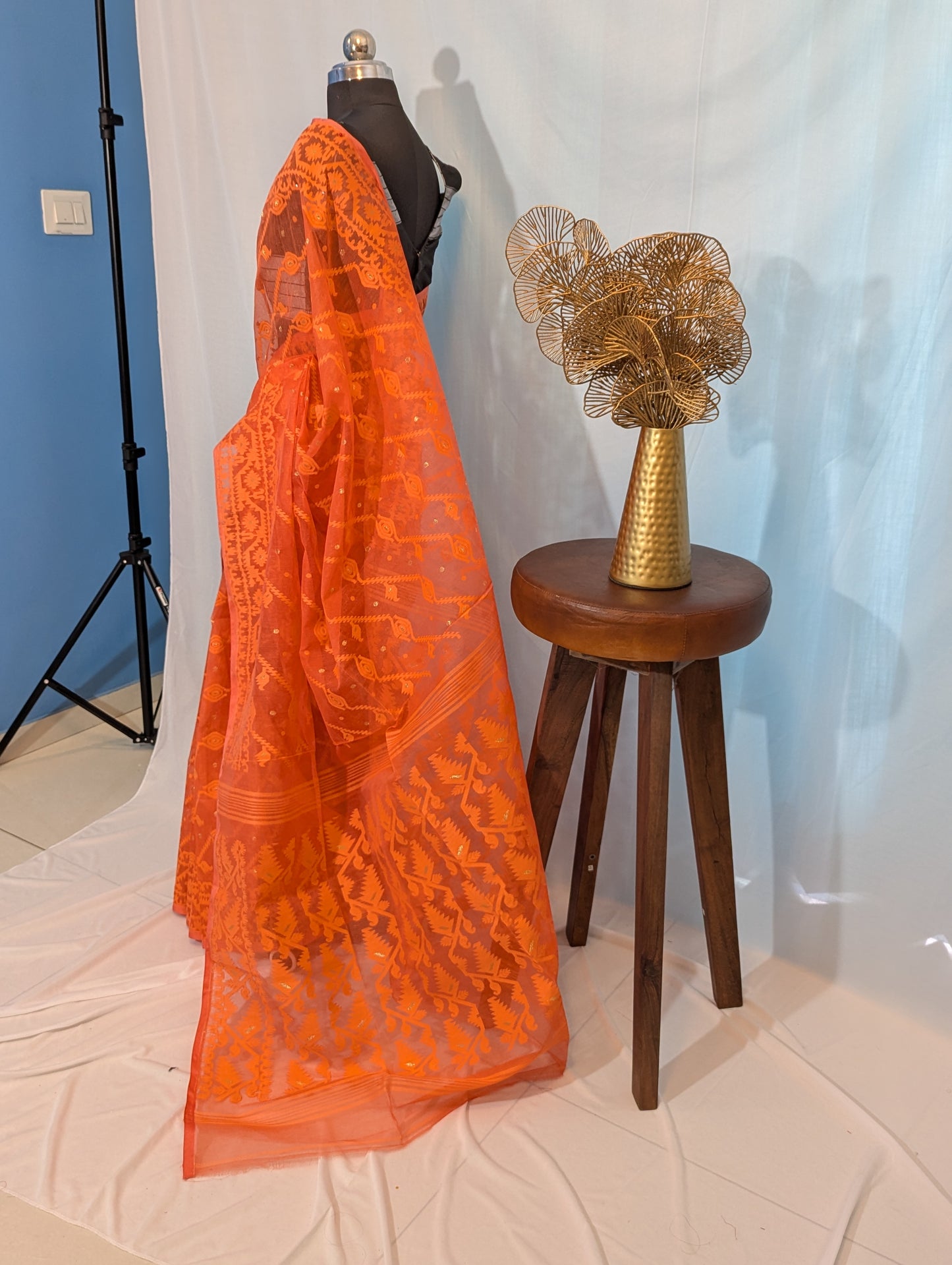 Ashley| Cotton silk dhakai saree
