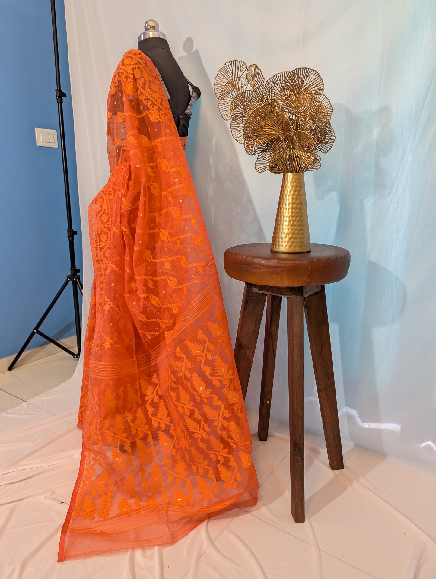 Ashley| Cotton silk dhakai saree