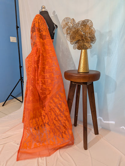 Ashley| Cotton silk dhakai saree