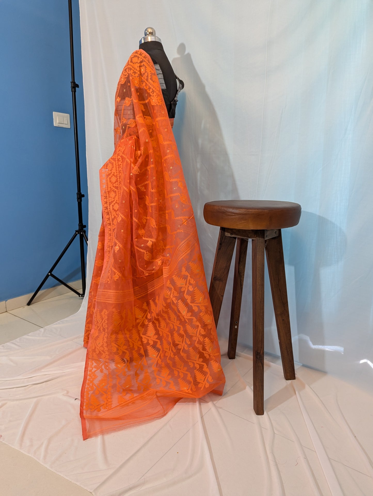 Ashley| Cotton silk dhakai saree