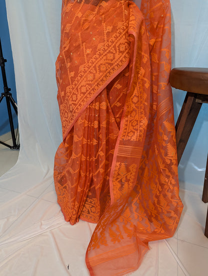 Ashley| Cotton silk dhakai saree