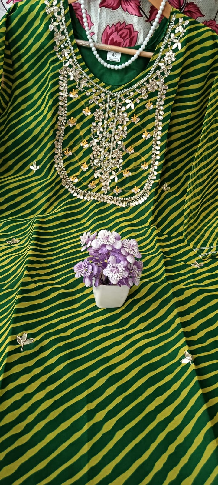 Lenata | Lehriya Gotapatti Kurta