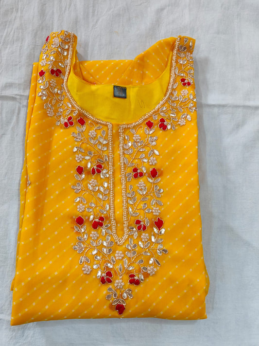 Leha | Lehriya Gotapatti Kurta